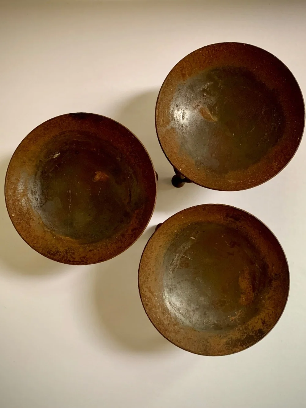 Balinese Candle Holders Set 3 • Handmade Iron • Boho Decor Bali • Vintage